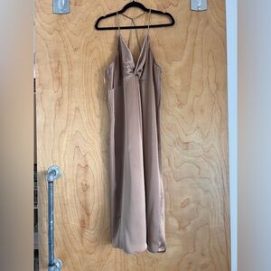Bronze Slip Dress